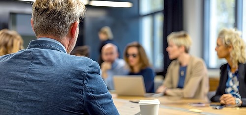 People in a business presentation